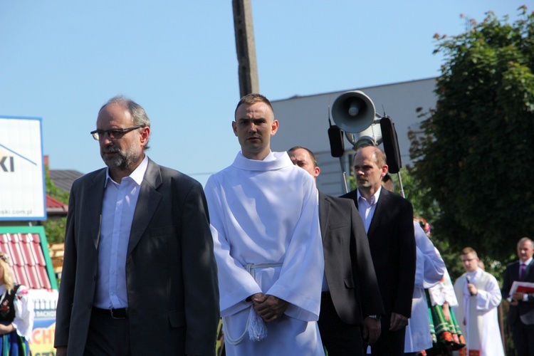 Powitanie ikony MB Częstochowskiej w parafii Chrystusa Dobrego Pasterza w Łowiczu