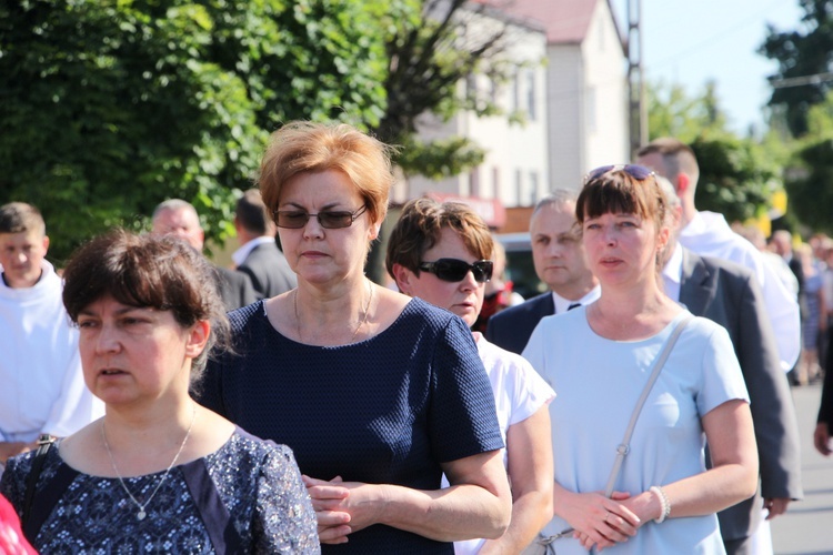 Powitanie ikony MB Częstochowskiej w parafii Chrystusa Dobrego Pasterza w Łowiczu