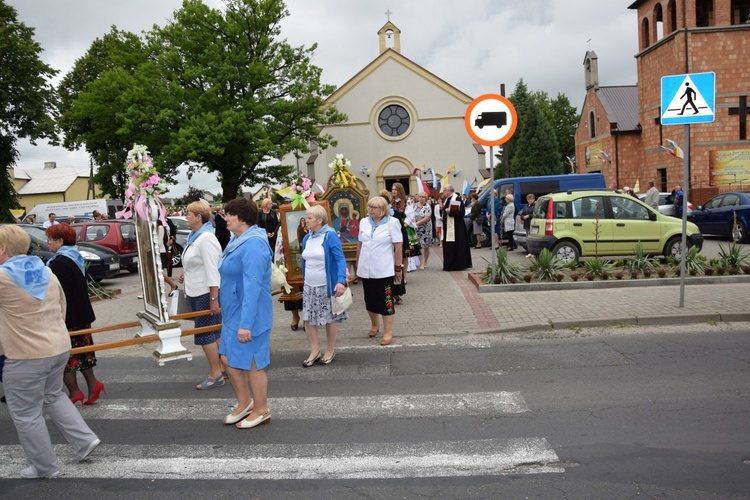 Powitanie ikony MB Częstochowskiej w Łyszkowicach