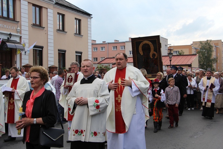 Powitanie ikony MB Częstochowskiej w parafii Świętego Ducha w Łowiczu