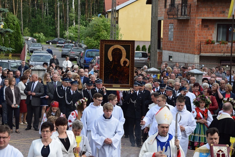 Powitanie ikony MB Częstochowskiej w Bobrownikach