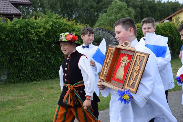 Powitanie ikony MB Częstochowskiej w Bobrownikach