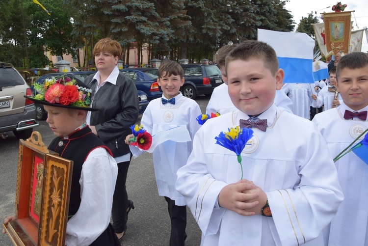 Powitanie ikony MB Częstochowskiej w Bobrownikach