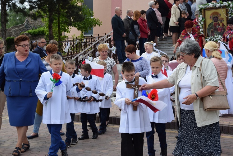 Powitanie ikony MB Częstochowskiej w Bobrownikach