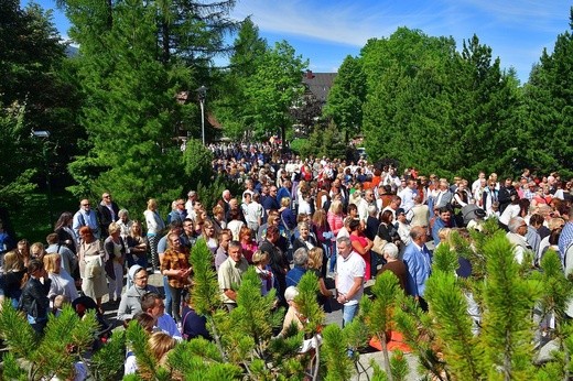 Najświętszy sakrament na Krupówkach