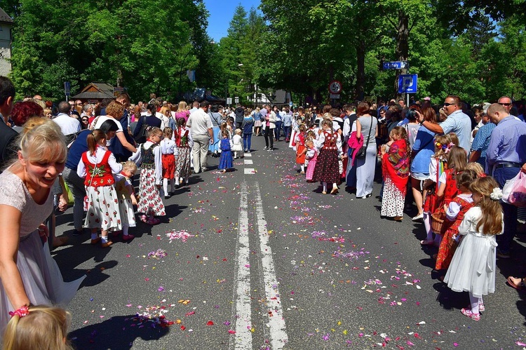 Najświętszy sakrament na Krupówkach