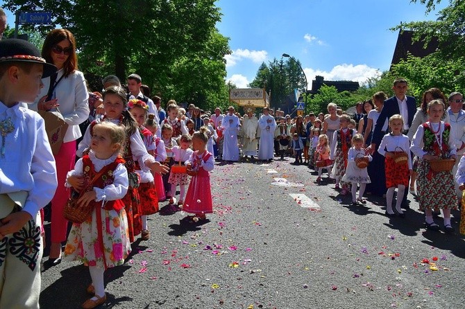 Najświętszy sakrament na Krupówkach