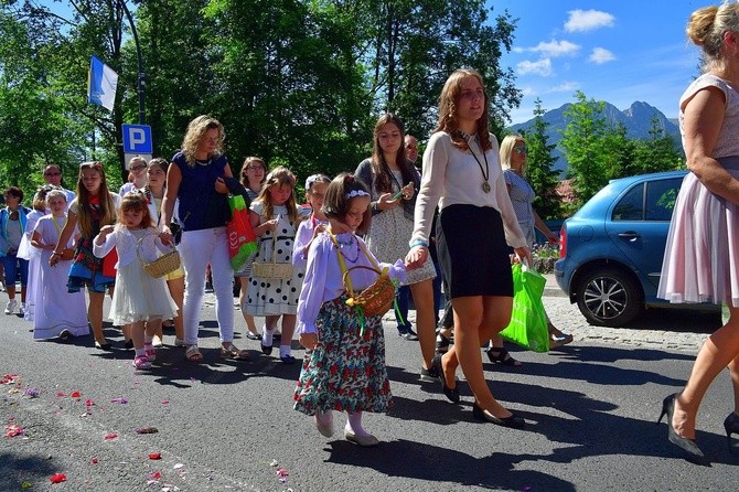 Najświętszy sakrament na Krupówkach