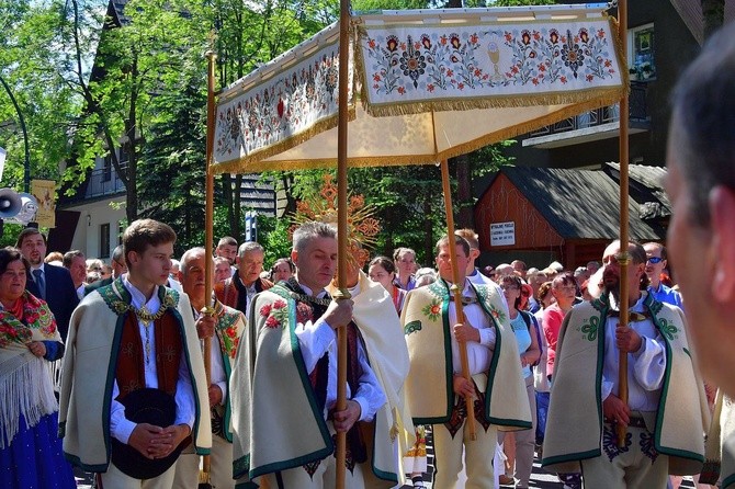 Najświętszy sakrament na Krupówkach