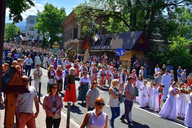 Najświętszy sakrament na Krupówkach