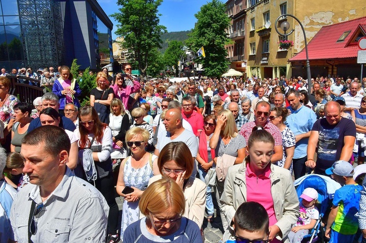 Najświętszy sakrament na Krupówkach