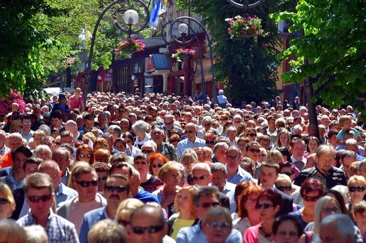 Najświętszy sakrament na Krupówkach