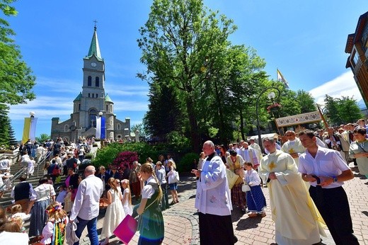 Najświętszy sakrament na Krupówkach