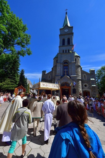 Najświętszy sakrament na Krupówkach