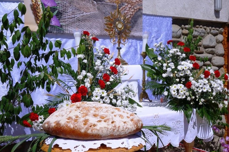 Procesja z widokiem na Tatry w Poroninie 