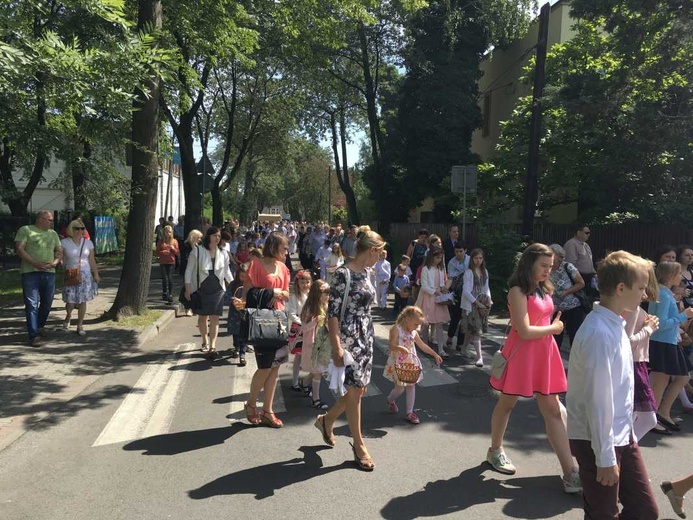 Procesja Bożego Ciała w Czechowicach-Dziedzicach na Lesisku - 2017