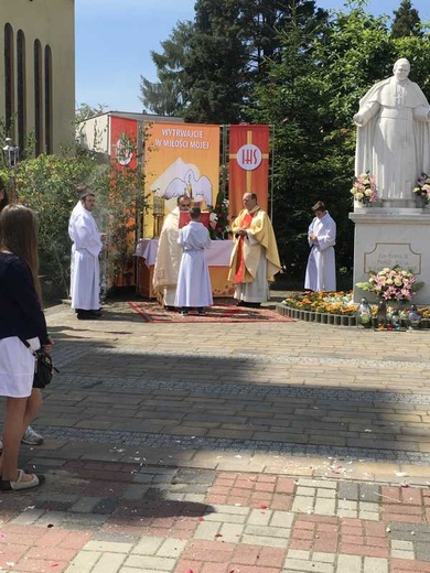 Procesja Bożego Ciała w Czechowicach-Dziedzicach na Lesisku - 2017