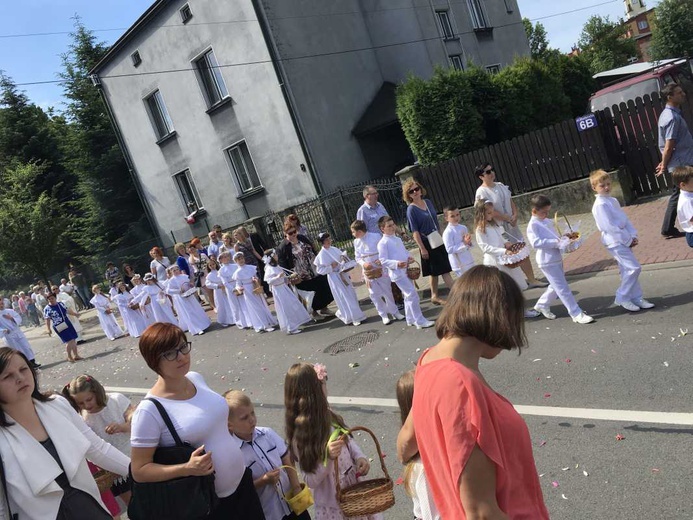 Procesja Bożego Ciała w Czechowicach-Dziedzicach na Lesisku - 2017