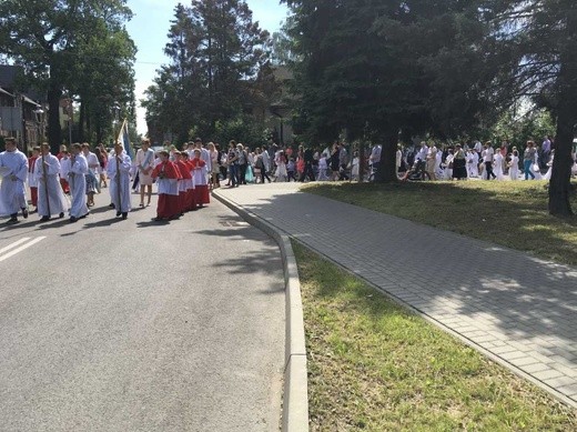 Procesja Bożego Ciała w Czechowicach-Dziedzicach na Lesisku - 2017