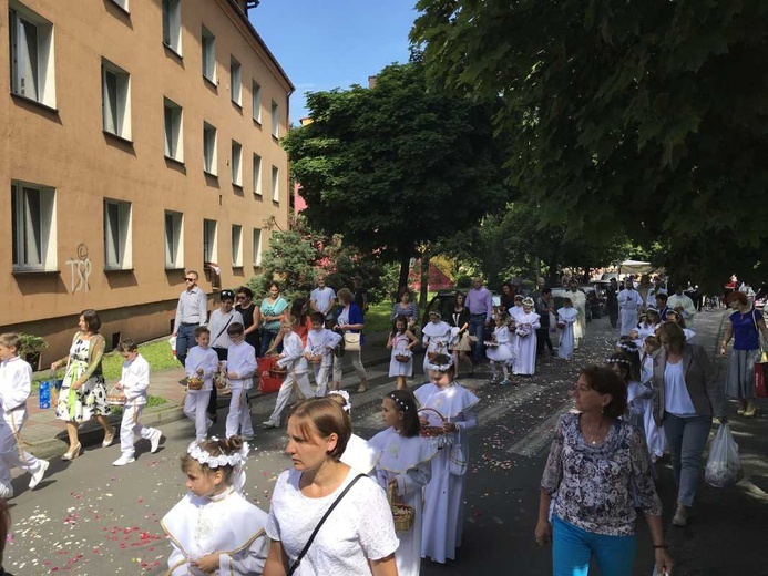 Procesja Bożego Ciała w Czechowicach-Dziedzicach na Lesisku - 2017