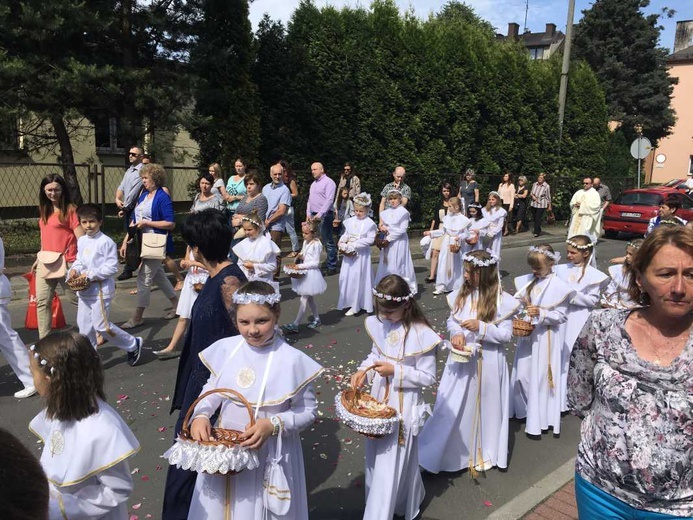 Procesja Bożego Ciała w Czechowicach-Dziedzicach na Lesisku - 2017