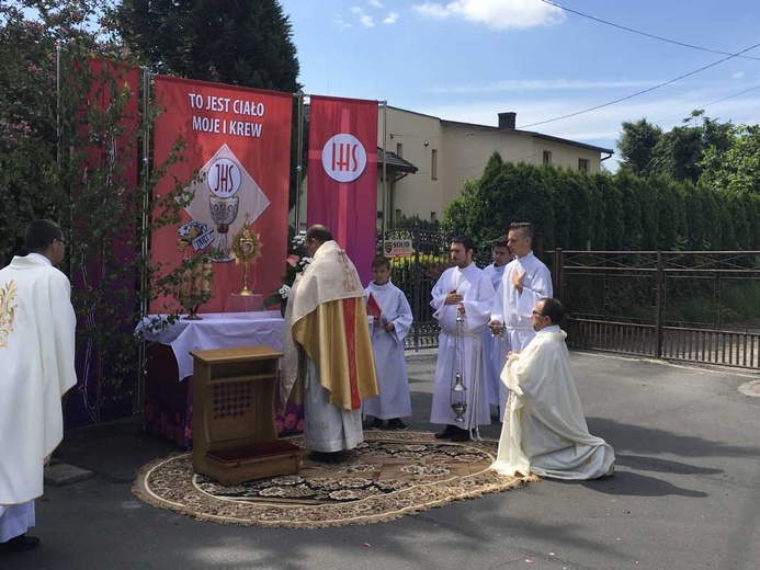 Procesja Bożego Ciała w Czechowicach-Dziedzicach na Lesisku - 2017