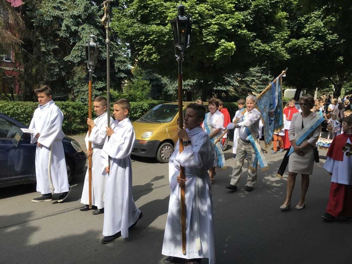 Procesja Bożego Ciała w Czechowicach-Dziedzicach na Lesisku - 2017