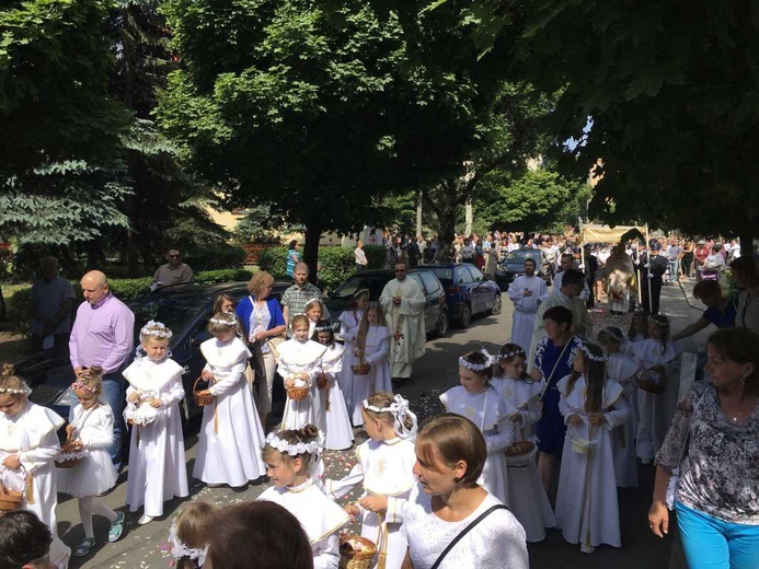 Procesja Bożego Ciała w Czechowicach-Dziedzicach na Lesisku - 2017