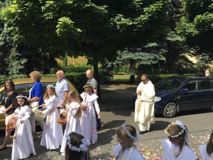 Procesja Bożego Ciała w Czechowicach-Dziedzicach na Lesisku - 2017