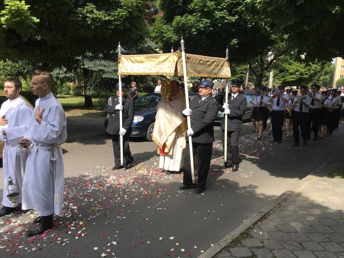 Procesja Bożego Ciała w Czechowicach-Dziedzicach na Lesisku - 2017