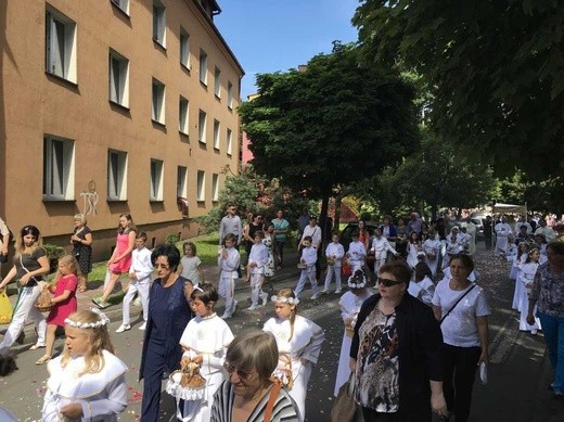 Procesja Bożego Ciała w Czechowicach-Dziedzicach na Lesisku - 2017