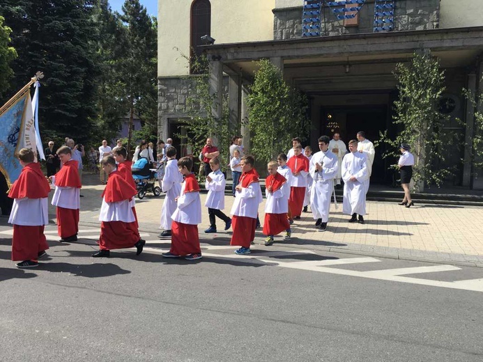 Procesja Bożego Ciała w Czechowicach-Dziedzicach na Lesisku - 2017