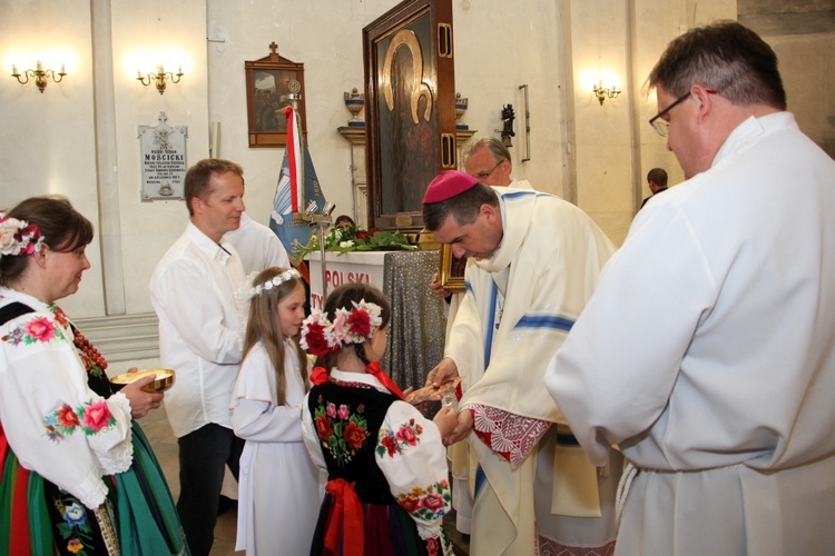 Powitanie MB Częstochowskiej w kościele rektorskim oo. pijarów w Łowiczu