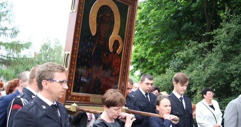 Powitanie ikony MB Częstochowskiej w Nieborowie