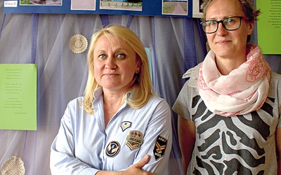Odpowiedzialne  za projekt: Katarzyna Kasprzycka (z lewej) i Izabela Nawacka.