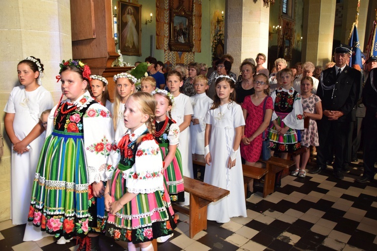 Powitanie ikony MB Częstochowskiej w Kompinie