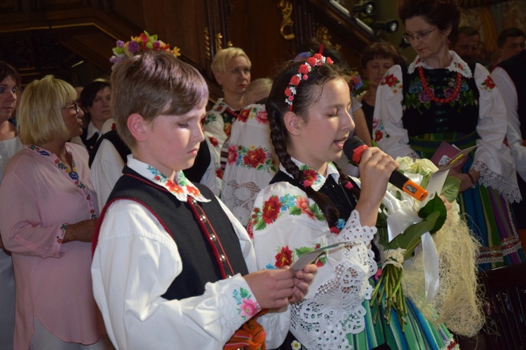 Powitanie ikony MB Częstochowskiej w Kompinie