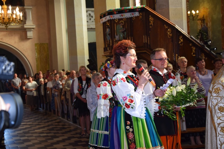 Powitanie ikony MB Częstochowskiej w Kompinie