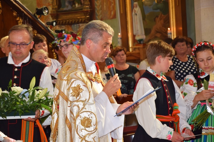 Powitanie ikony MB Częstochowskiej w Kompinie