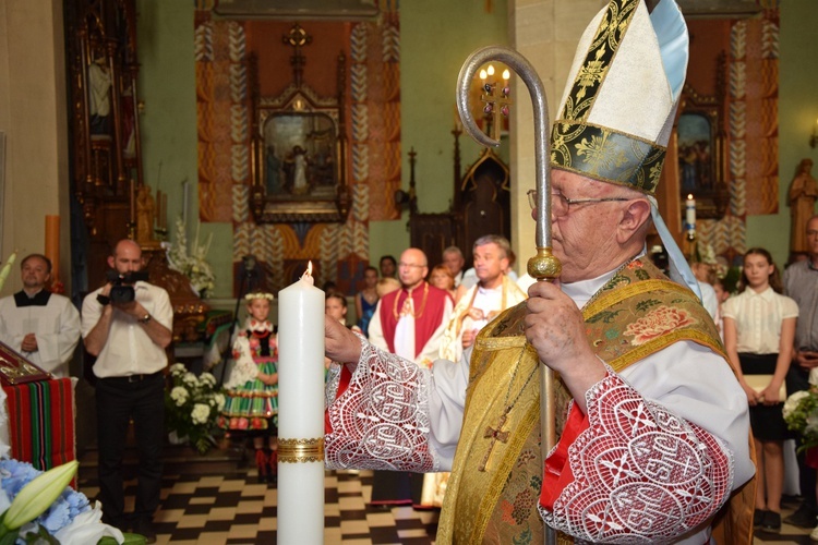 Powitanie ikony MB Częstochowskiej w Kompinie