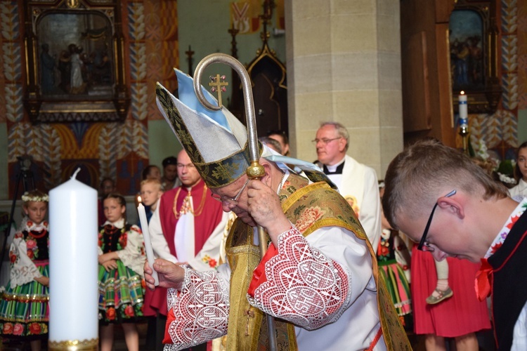 Powitanie ikony MB Częstochowskiej w Kompinie