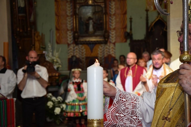 Powitanie ikony MB Częstochowskiej w Kompinie