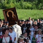 Powitanie ikony MB Częstochowskiej w Kompinie