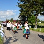 Powitanie ikony MB Częstochowskiej w Kompinie