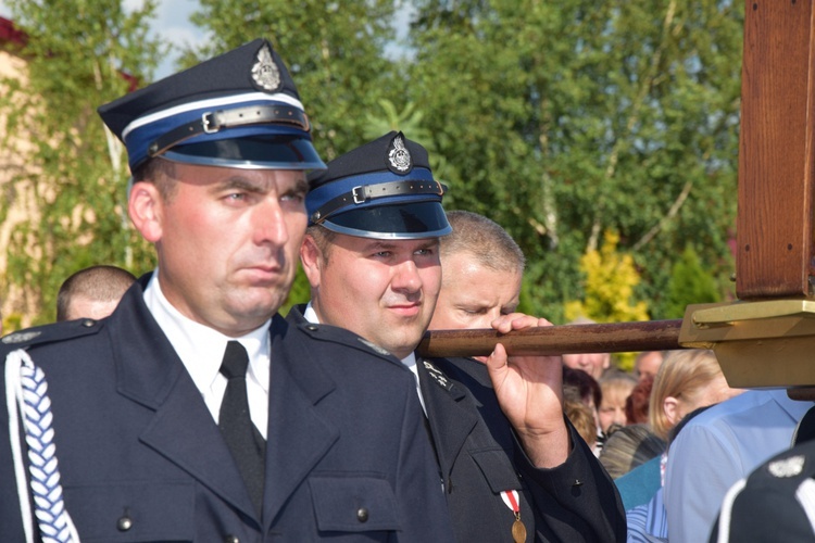 Powitanie ikony MB Częstochowskiej w Kompinie