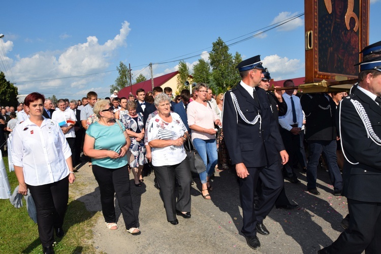 Powitanie ikony MB Częstochowskiej w Kompinie