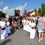 Powitanie ikony MB Częstochowskiej w Kompinie