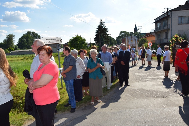 Powitanie ikony MB Częstochowskiej w Kompinie