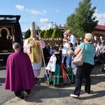 Powitanie ikony MB Częstochowskiej w Kompinie