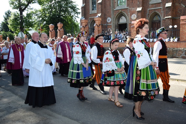 Powitanie ikony MB Częstochowskiej w Kompinie